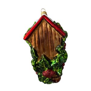 Kerstbal Vogelhuisje met Koolmeesjes