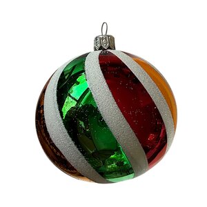 Christmas Decoration Swirl Red-Green-Yellow