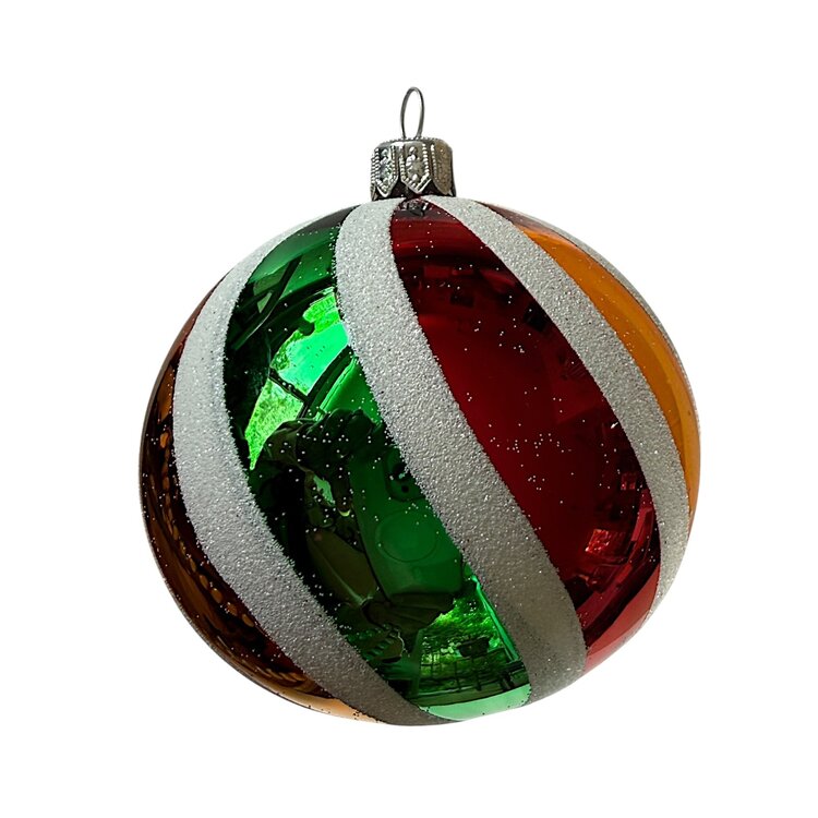 Christmas Decoration Swirl Red-Green-Yellow