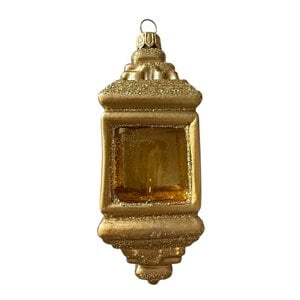 Kerstbal Goud Lantaarntje