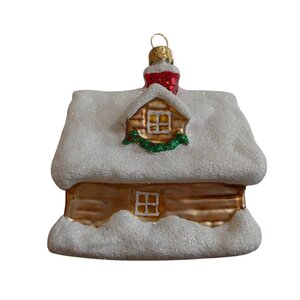 Christmas Ornament Snowy Little House
