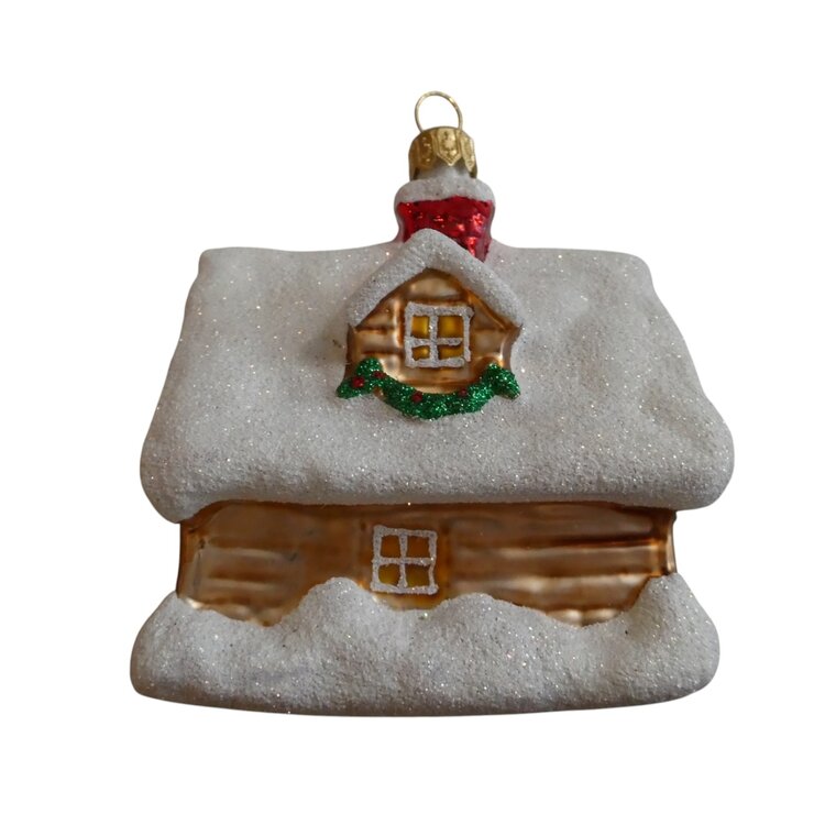 Christmas Ornament Snowy Little House
