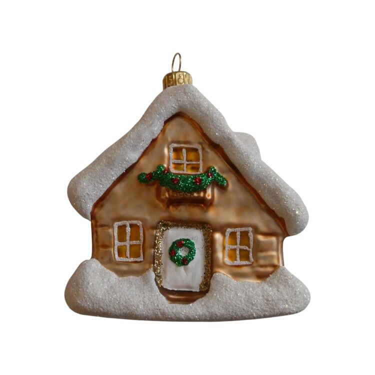Christmas Ornament Snowy Little House