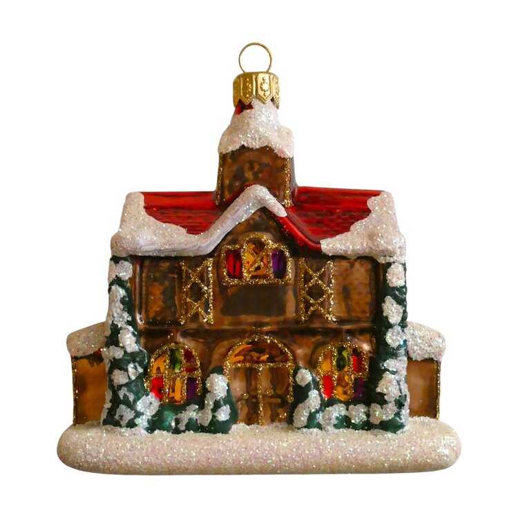 Christmas Ornament Snowy Church