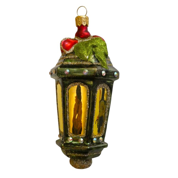 Kerstbal Lantaarn Groen