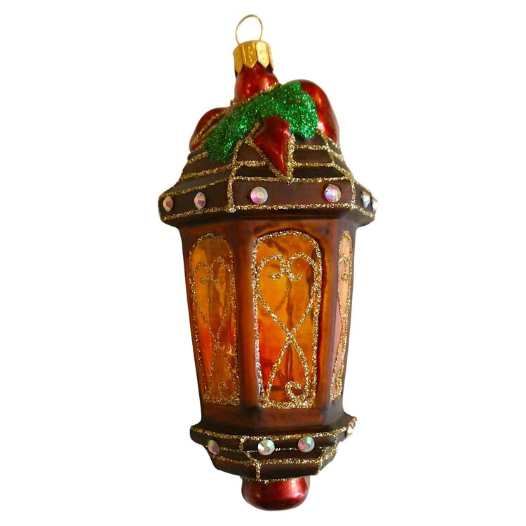 Christmas Ornament Lantern Brown