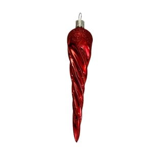 Christmas Decoration Icicle Red Shiny