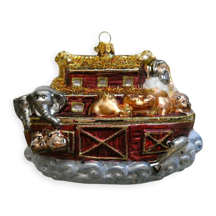 Christmas Ornament Noah's Ark on the Waves
