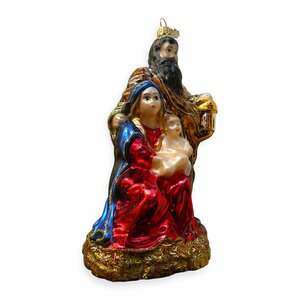 Christmas Ornament Nativity Scene with Small Lantern