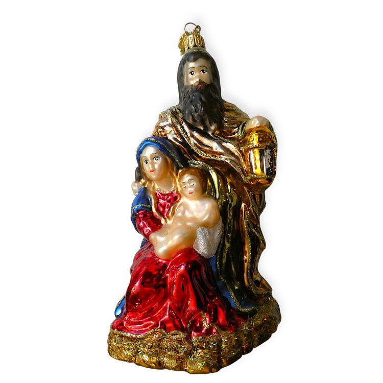 Christmas Ornament Nativity Scene with Small Lantern