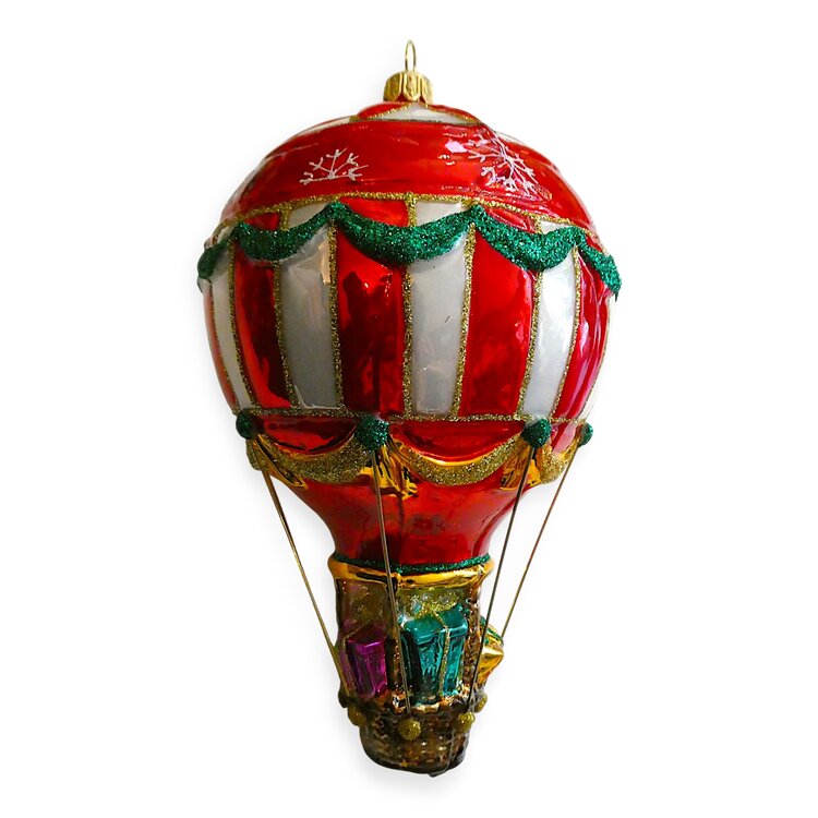 Christmas Ornament Hot Air Balloon with Presents