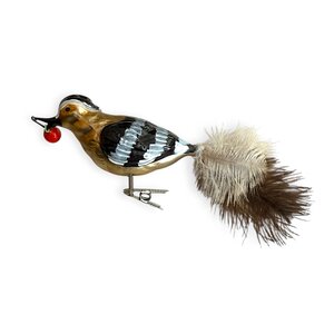 Christmas Ornament Hoopoe with Berry