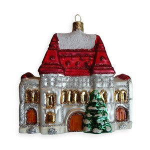 Christmas Ornament Museum in the Snow