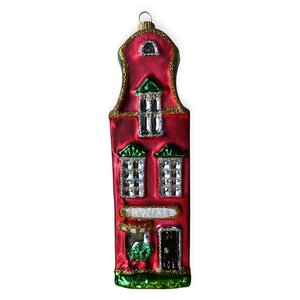 Christmas Ornament Little House Red