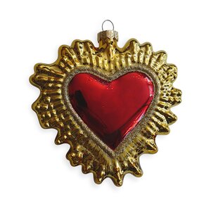 Christmas Ornament Milagro Heart