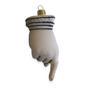 Christmas Ornament Pointing Hand