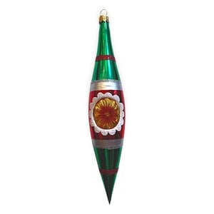 Kerstbal Reflector Pegel Groen-Rood