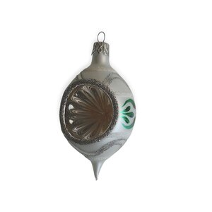 Kerstbal Reflector Klein Groen-Geel