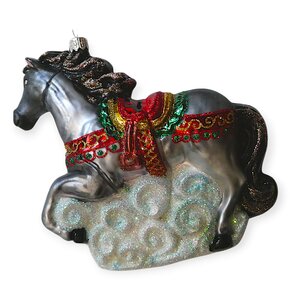 Kerstbal Paard in Galop