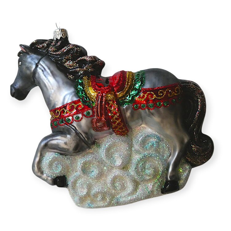 Kerstbal Paard in Galop