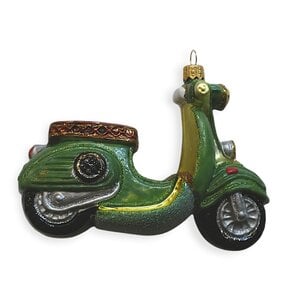 Kerstbal Groene Scooter