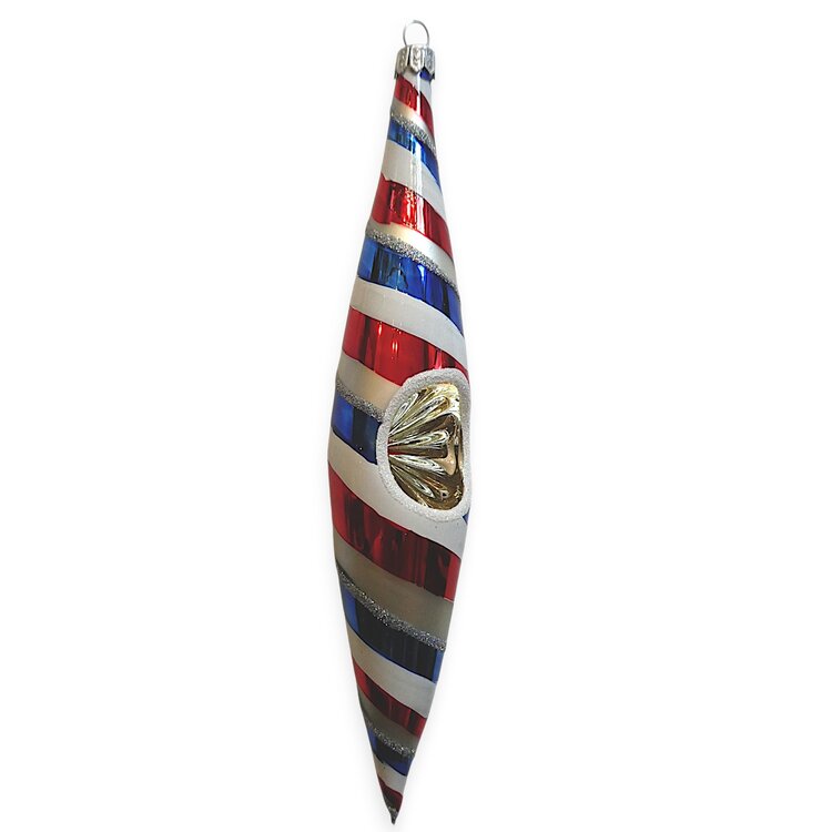 Kerstbal Reflector Pegel Swirl