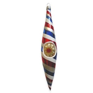 Kerstbal Reflector Pegel Swirl