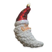 Kerstbal Santa Maan Klassiek Rood