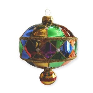 Kerstbal Harlekijn Ruit