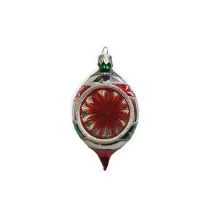 Kerstbal Reflector Klein Groen-Rood