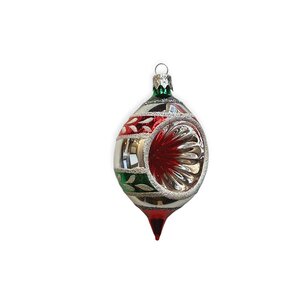 Christmas Ornament Reflector Small Green-Red