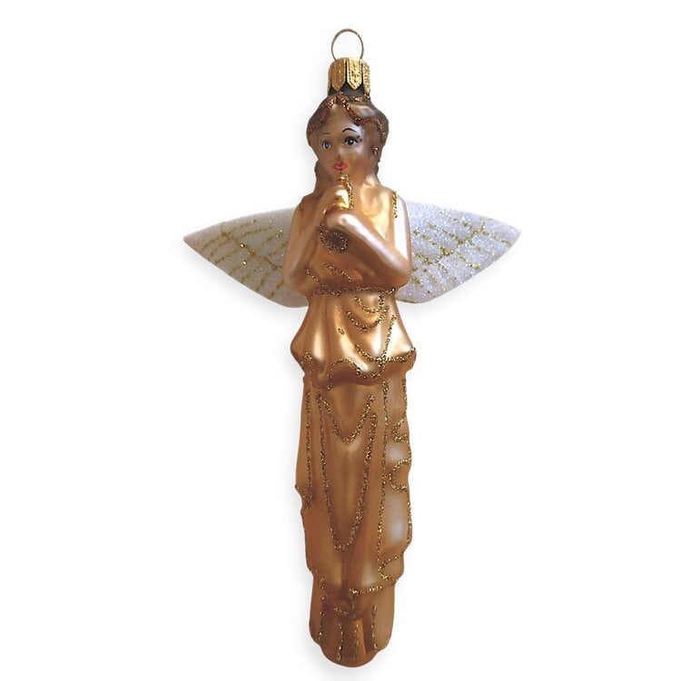 Christmas Ornament Slender Golden Angel