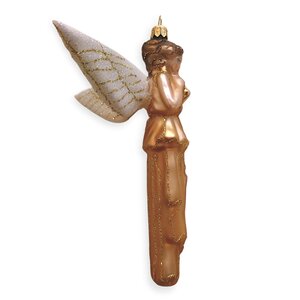 Kerstbal  Slanke Gouden Engel