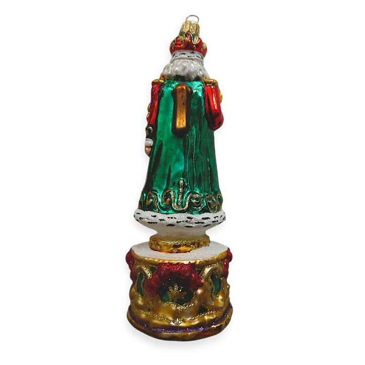 Kerstbal Notenkraker met Staf