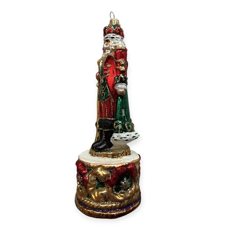 Kerstbal Notenkraker met Staf