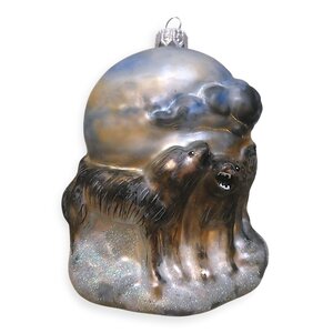 Kerstbal Huilende Wolven