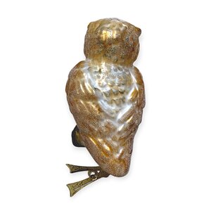 Christmas Ornament Large Owl Brown