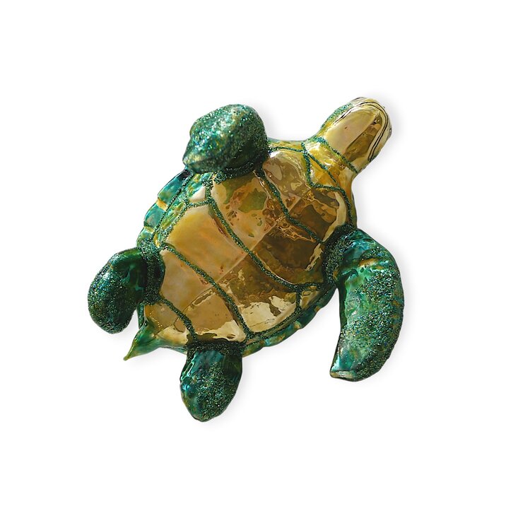 Kerstbal Grote Zeeschildpad Groen
