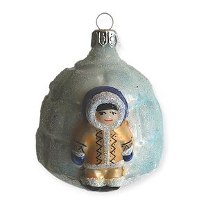 Kerstbal Iglo met Inuit