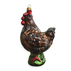 Kerstbal Bruine Kip