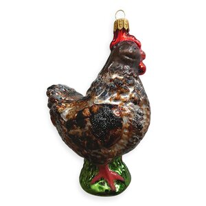 Christmas Ornament Brown Hen