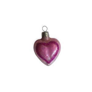 Kerstbal Hartje Mini Roze