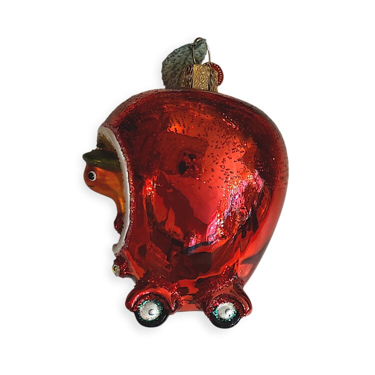 Kerstbal Wormpje's Appel Auto