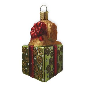 Christmas Ornament Doodle Puppy Surprise