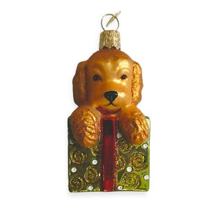Christmas Ornament Doodle Puppy Surprise