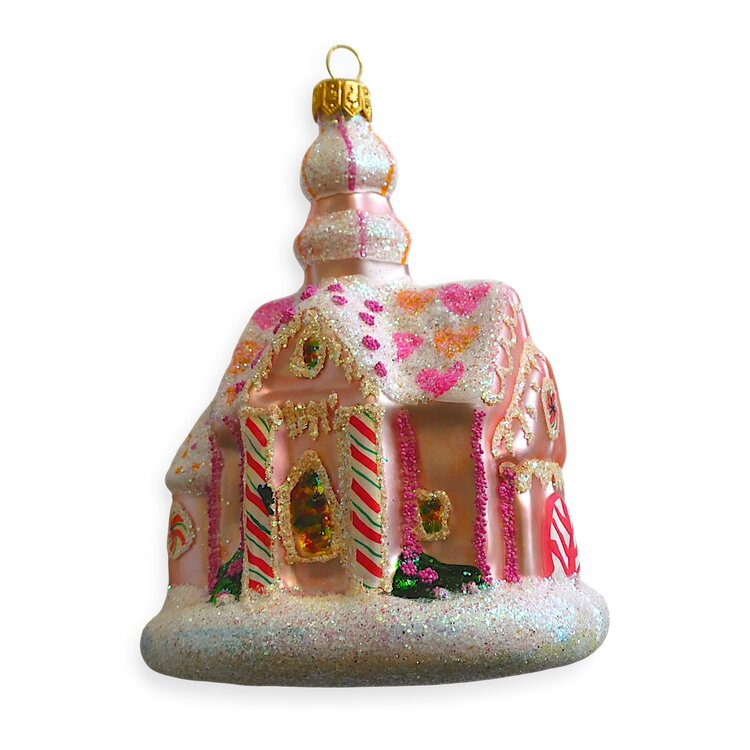 Christmas ornament Church Pink