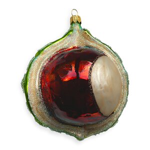 Christmas Decoration Chestnut Open Large