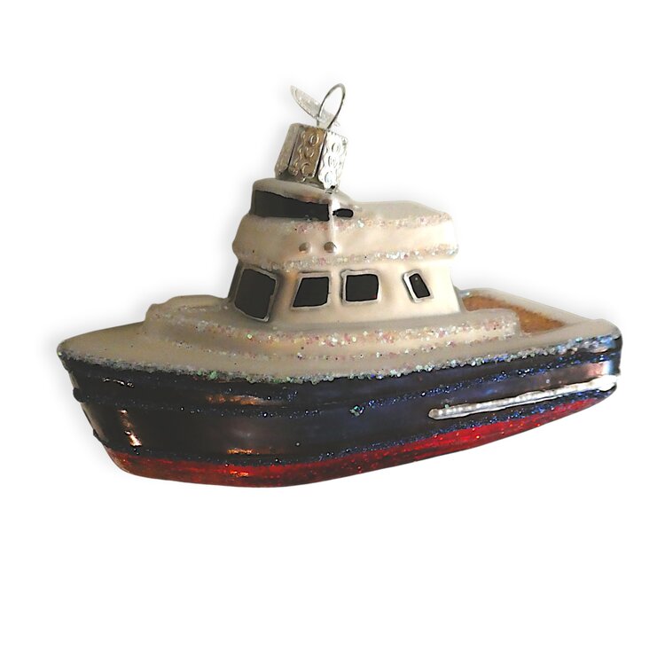 Christmas Ornament Charter Boat
