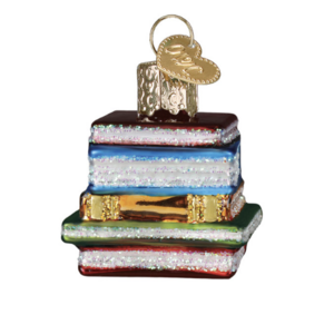 Kerstbal Boekenstapeltje Mini