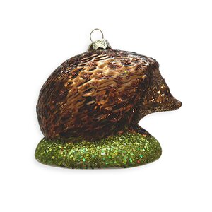 Christmas Ornament Hedgehog  in the Grass